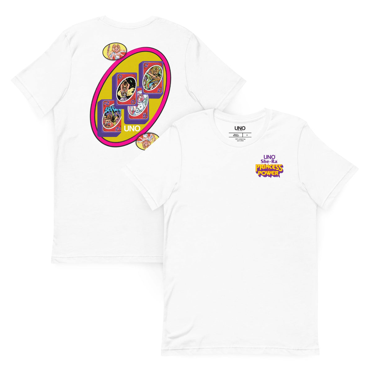 UNO Masters of the Universe She-Ra Princess Power White T-Shirt