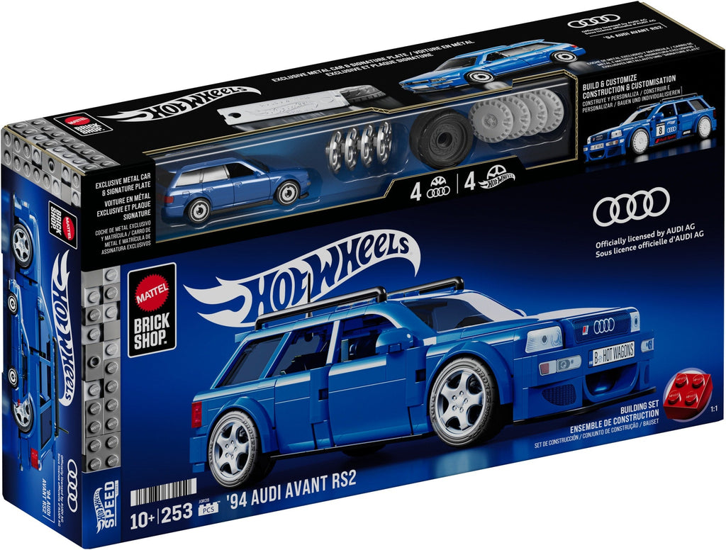 Mattel Brick Shop Hot Wheels Audi Avant RS2 Building Set