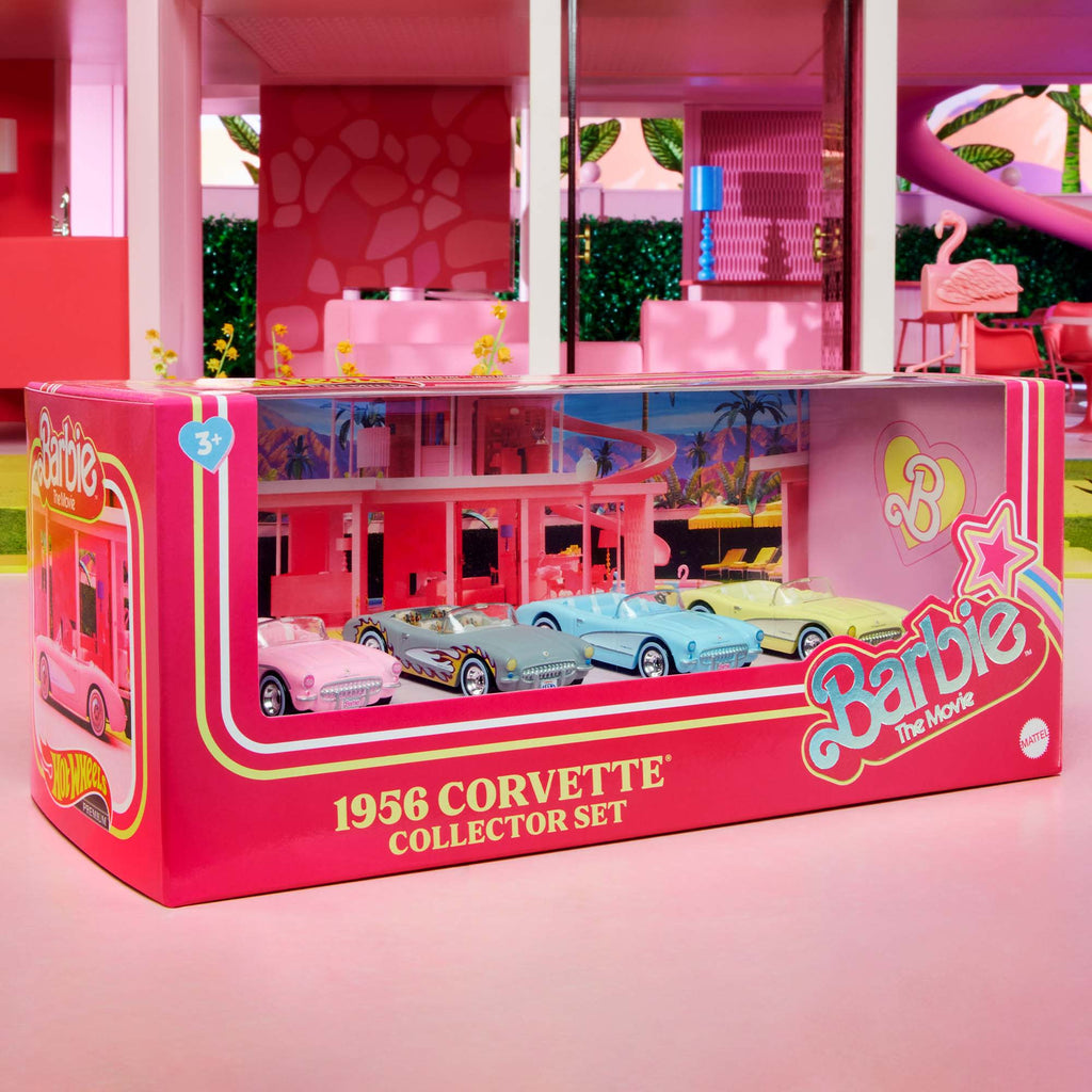 Barbie The Movie Hot Wheels Corvette 4-Pack