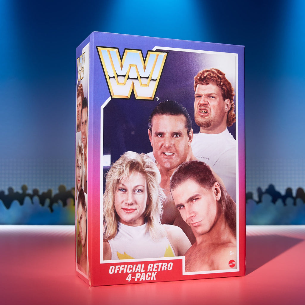 WWE Retro Action Figure 4-Pack Bundle