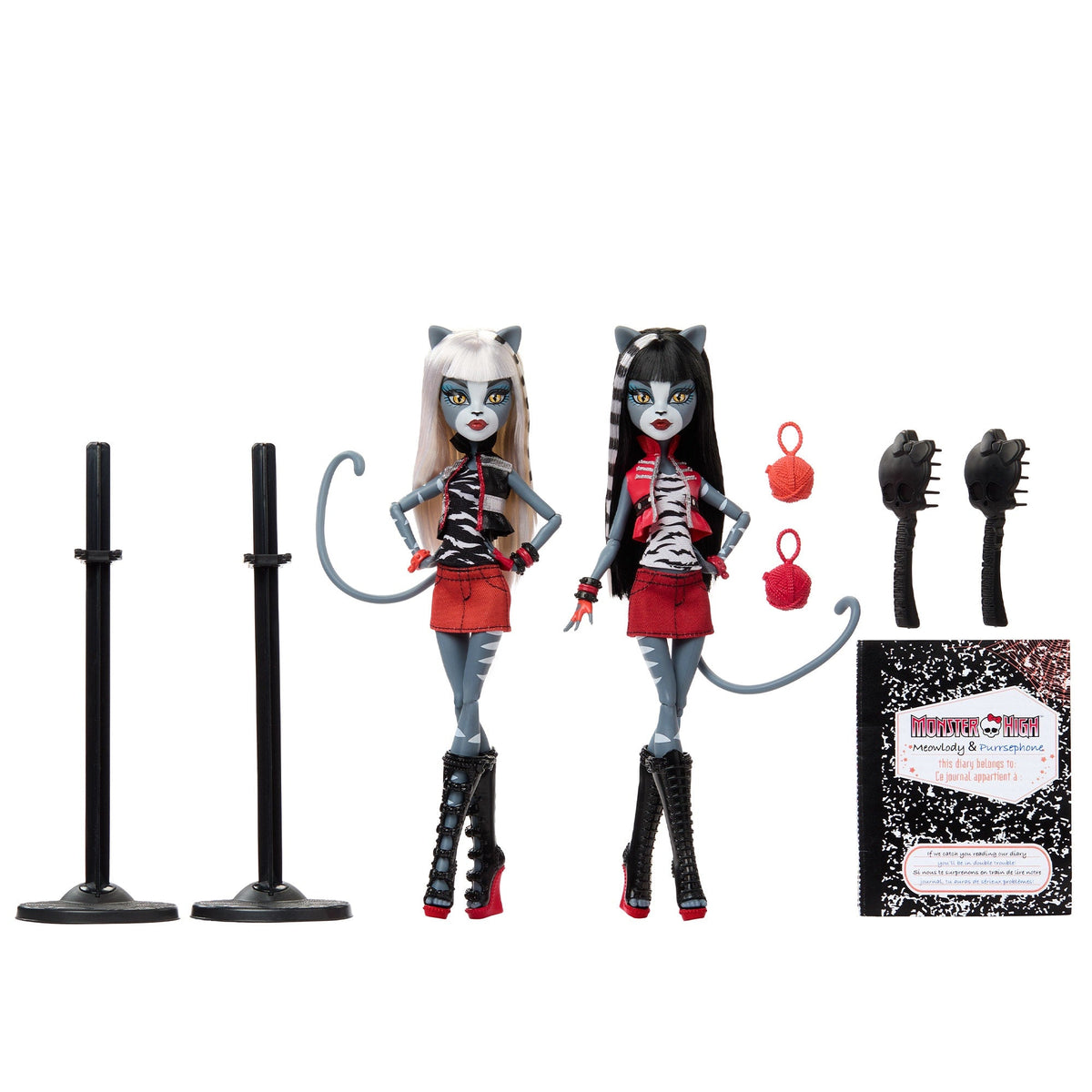 Monster High Boo-riginal Creeproductions G1 Meolowdy and Purrsephone Dolls 2-Pack