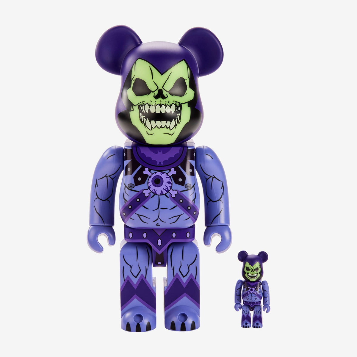 Masters of the Universe Skeletor BE@RBRICK 100% & 400%