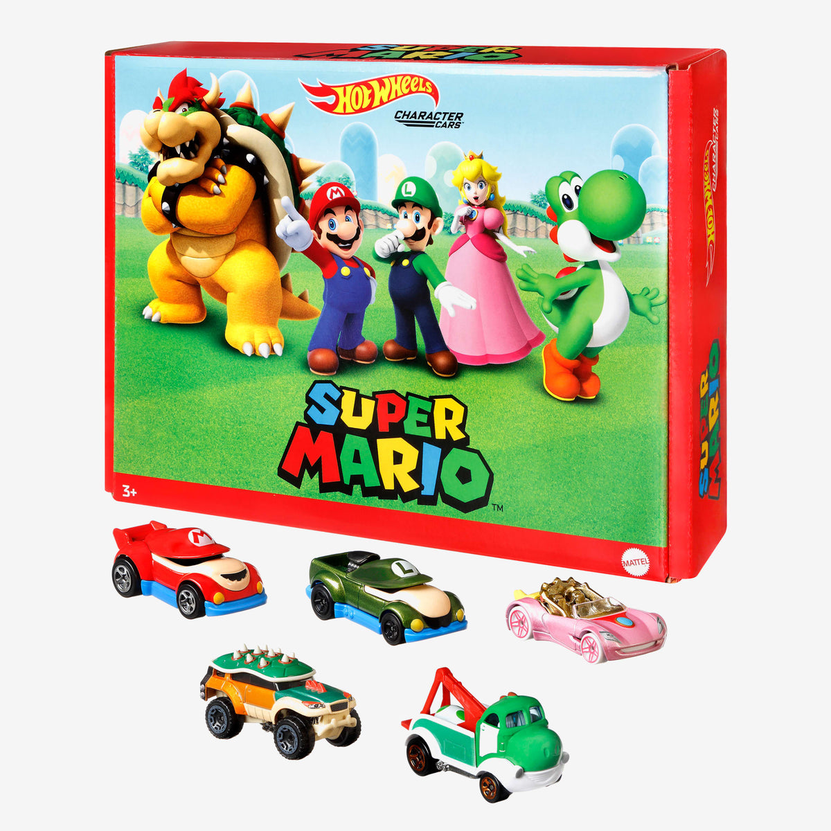 Hot Wheels Super Mario Character Cars 5-Pack