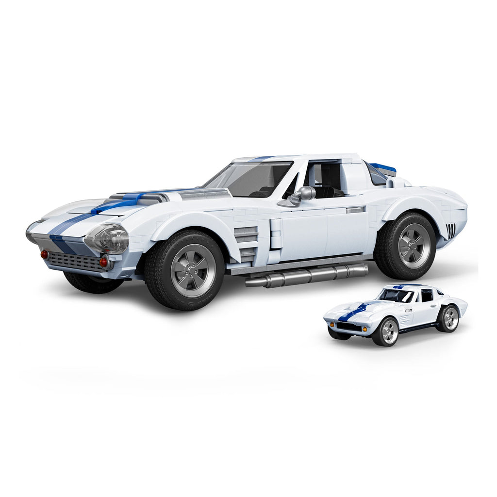 Mattel Brick Shop Hot Wheels Corvette Grand Sport Building Set